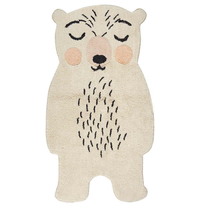 tapis ours lavable en machine pour chambre bebe
