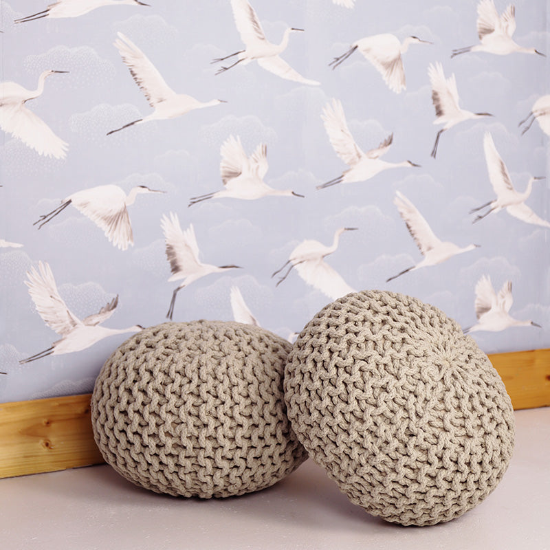Nattiot cotton Kid's pouf - Lili Linen - D30 x H20 cm