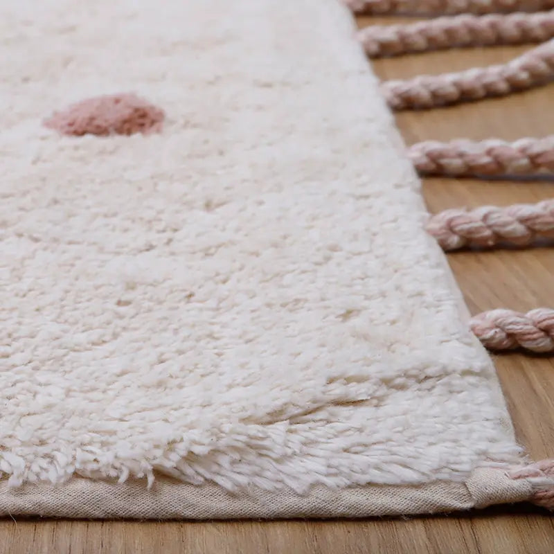 Tapis chambre enfant coton lavable motif oiseaux BIRDY nattiot-shop