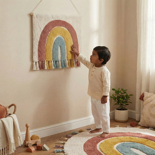 Nattiot Cotton Kids Bedroom Wall Decor Rainbow - 50 x 80 cm