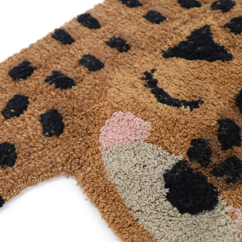 LITTLE CHEETAH washable nursery rug – machine washable cotton kids area rug