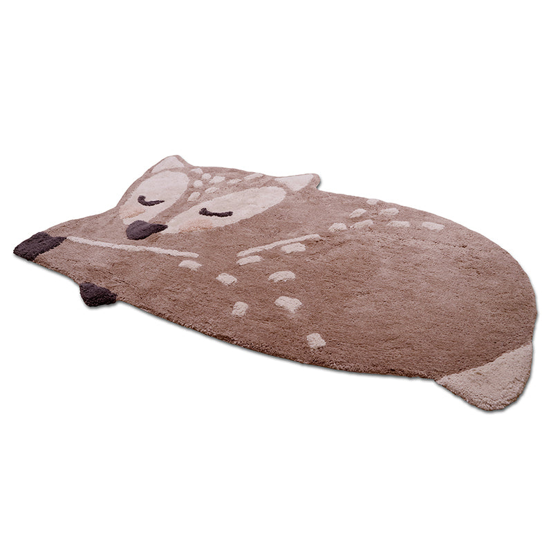 Nattiot Washable Cotton Fawn Kids Rug - Little Deer - 70 x 110 cm