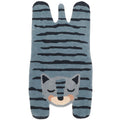 Nattiot Hand Tufted Wool Kids' Rug - Blue Tigger - 65 x 125 cm