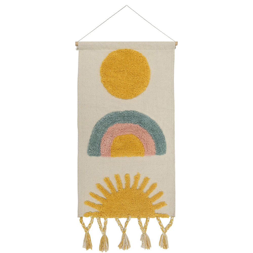 Nattiot Cotton Kid's Bedroom Wall Decor Rainbow - Sunshine - 40 x 75 cm