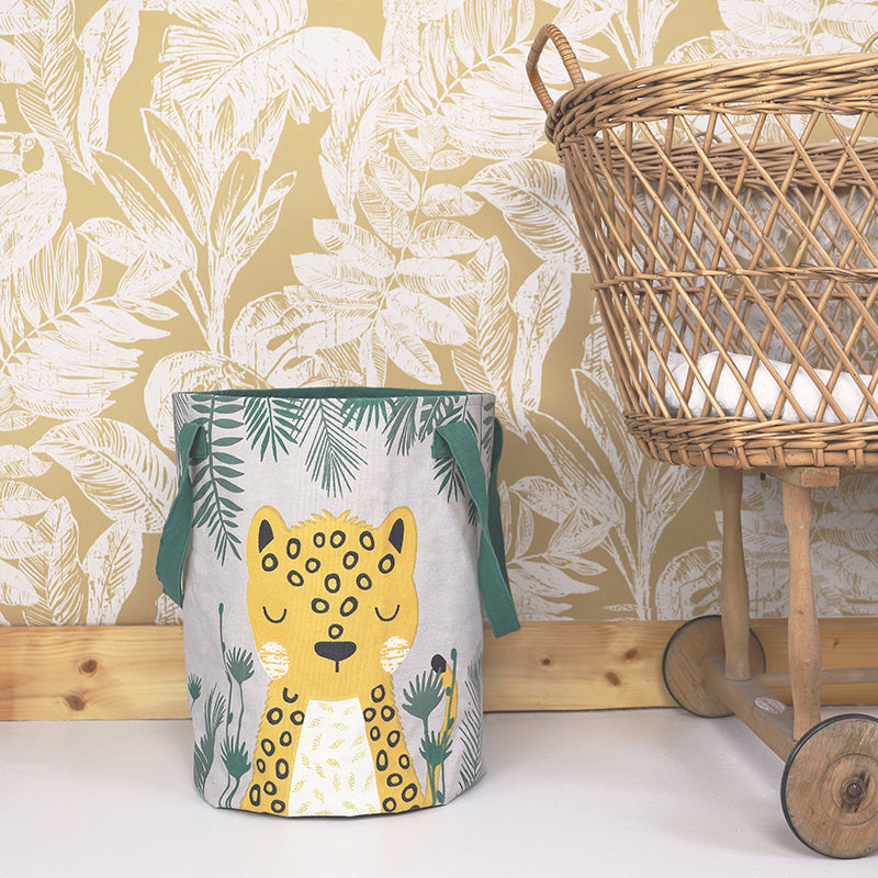 Nattiot Cotton Storage Basket for Kid's Room - Sören - D30 x H40 cm