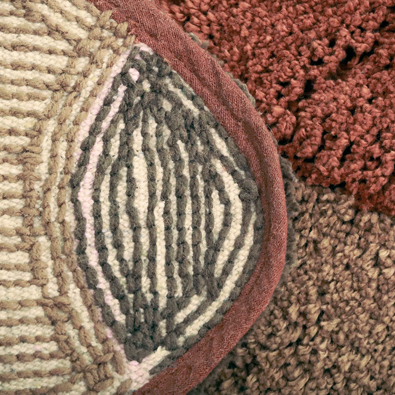 Nattiot Washable cotton Kid's bedroom rug with a small hedgehog - Ollen - 80 x 120 cm