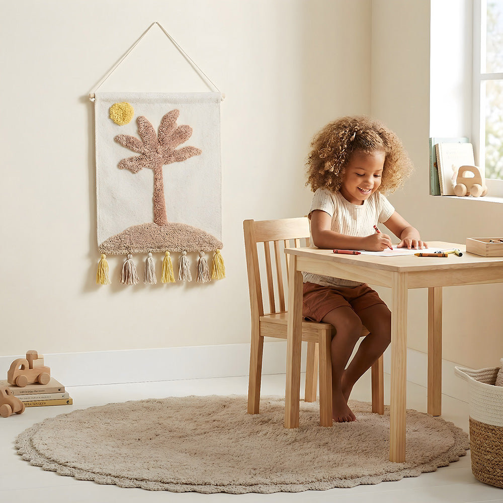 Nattiot Cotton Kid's Bedroom Wall Decor - Little Palm - 40 x 50 cm