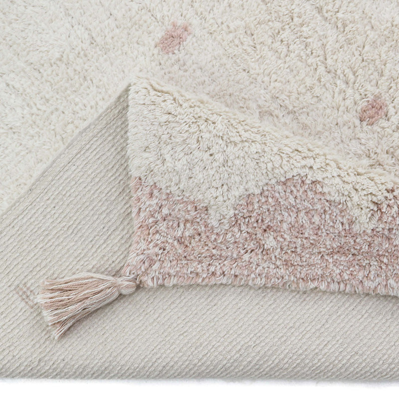 Nattiot Washable Cotton polka dot Kid's bedroom rug - Minna - 100 x150 cm