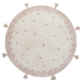 Nattiot Washable Cotton polka dot Kid's bedroom rug - Mallen - D110 cm