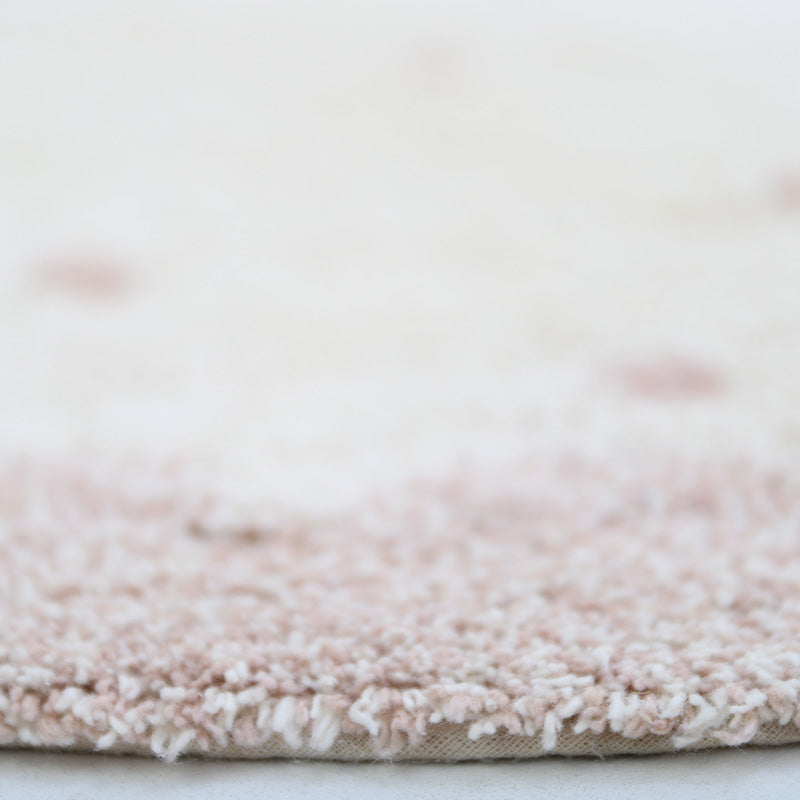 Nattiot Washable Cotton polka dot Kid's bedroom rug - Mallen - D110 cm