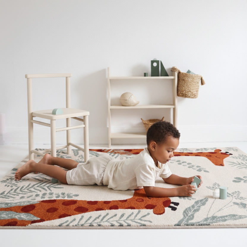Tapis chambre enfant girafes NISU M nattiot-shop