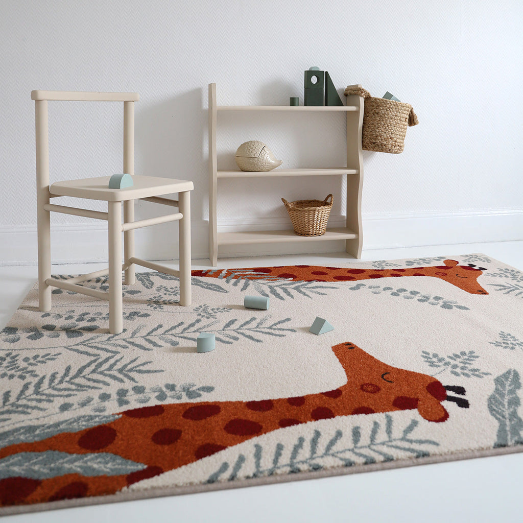 Nattiot Polypropylene Kid's Bedroom rug Giraffe - Nisu - 120 x 170 cm
