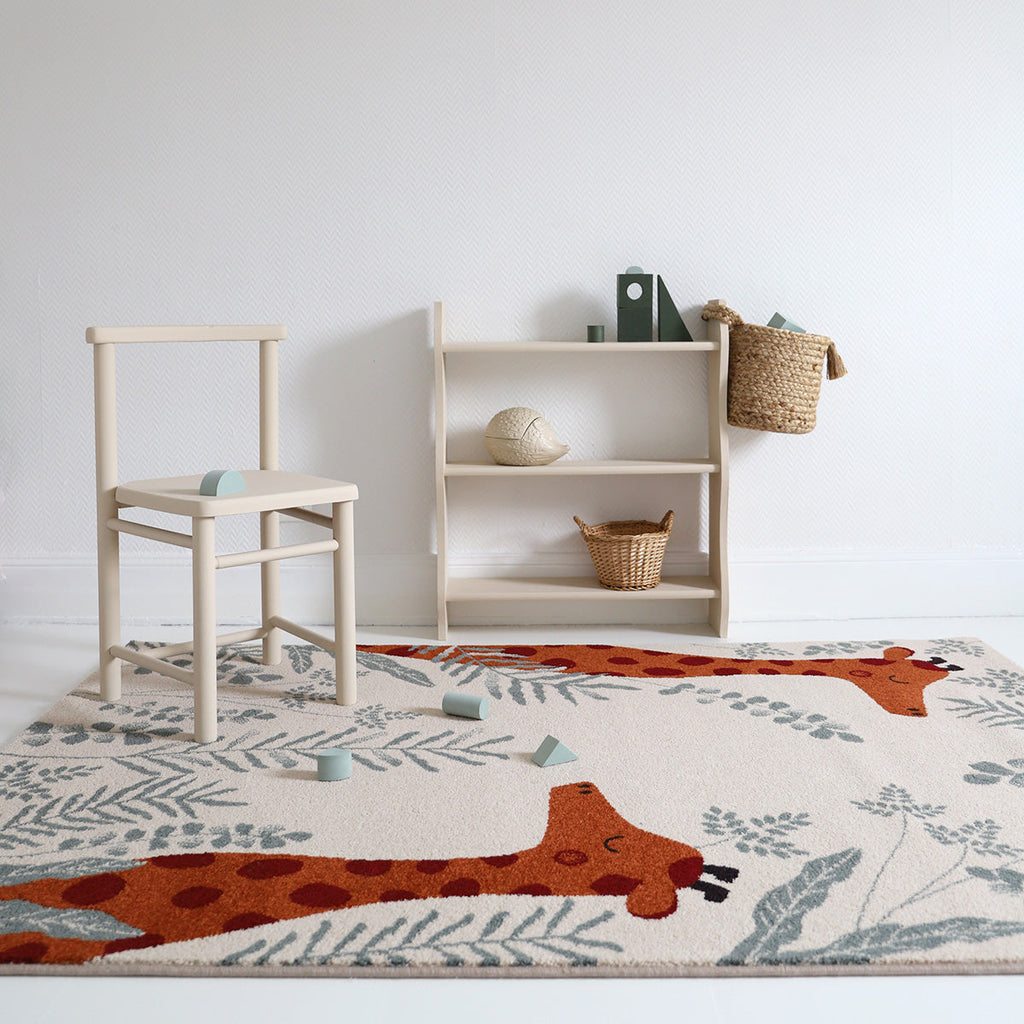Nattiot Polypropylene Kid's Bedroom rug Giraffe - Nisu - 120 x 170 cm