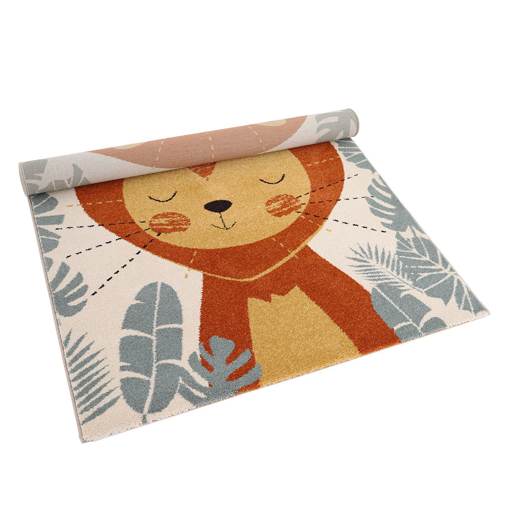 Nattiot Polypropylene Kid's bedroom Lion rug - Ichiro - 120 x 170 cm
