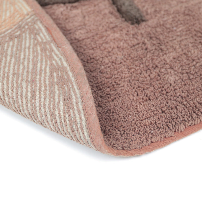 Nattiot Washable Cotton Kid's bedroom rug with small leopard print - Little Sören - 105 x 95 cm