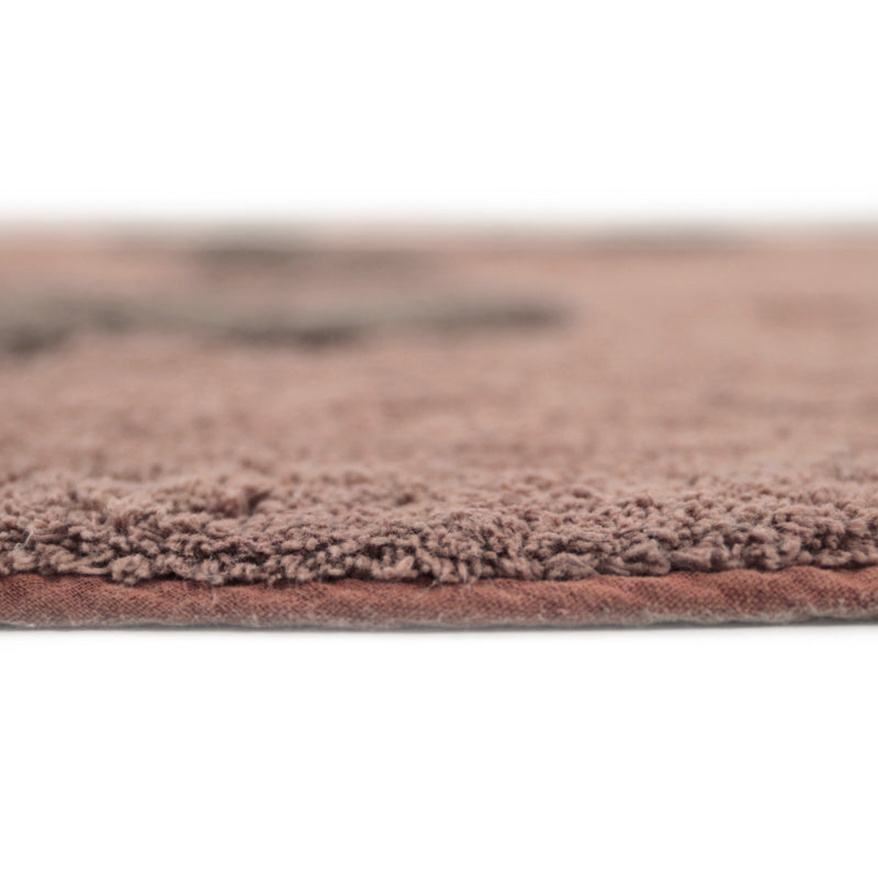 Nattiot Washable Cotton Kid's bedroom rug with small leopard print - Little Sören - 105 x 95 cm