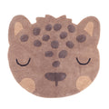 Nattiot Washable Cotton Kid's bedroom rug with small leopard print - Little Sören - 105 x 95 cm