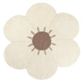 Nattiot Wool Kid's rug with flower shape Daisy - D 90cm