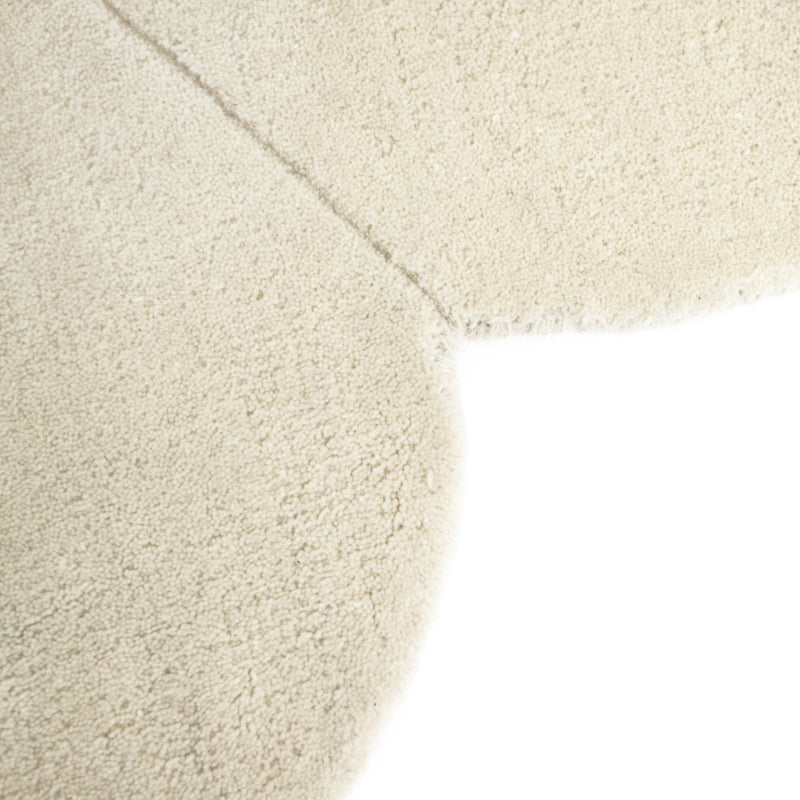 Nattiot Wool Kid's rug with flower shape Daisy - D 90cm