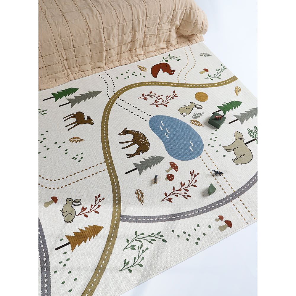 Nattiot Indoor & Outdoor Kid's Play Mat - Little Forest - 123 x 180 cm