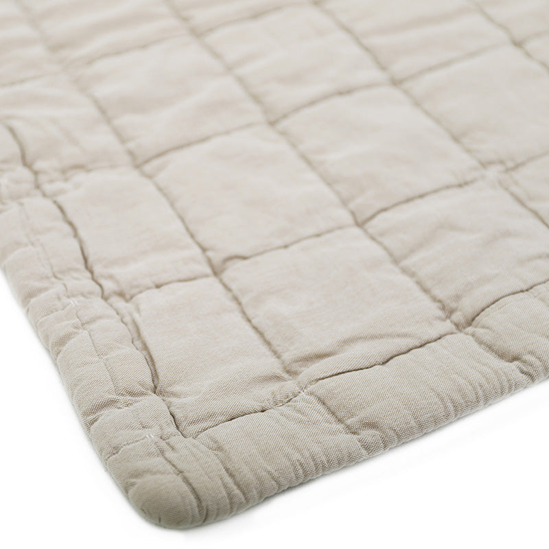 Nattiot Reversible Washed Cotton Baby blanket - Anna Sand - 140 x 100 cm