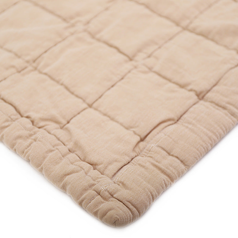 Nattiot Reversible Washed Cotton Baby blanket - Anna Terrcota - 100 x 87 cm