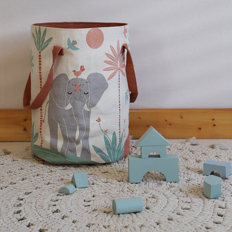 Nattiot Cotton Kid's Bedroom Storage Basket - MALENA -  30 x H 40 cm