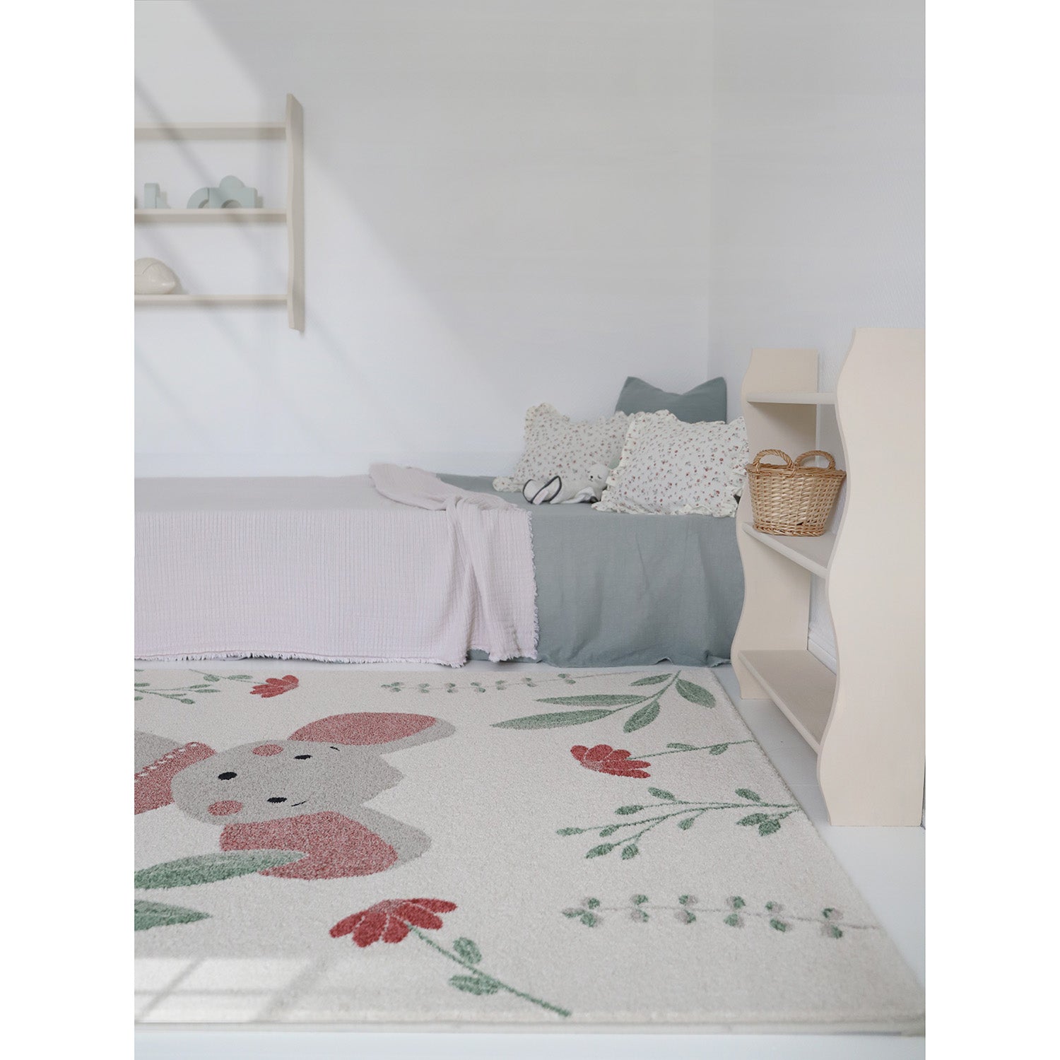 Nattiot Polypropylene Kid's rug little mouse - Poly - 120 x 170 cm
