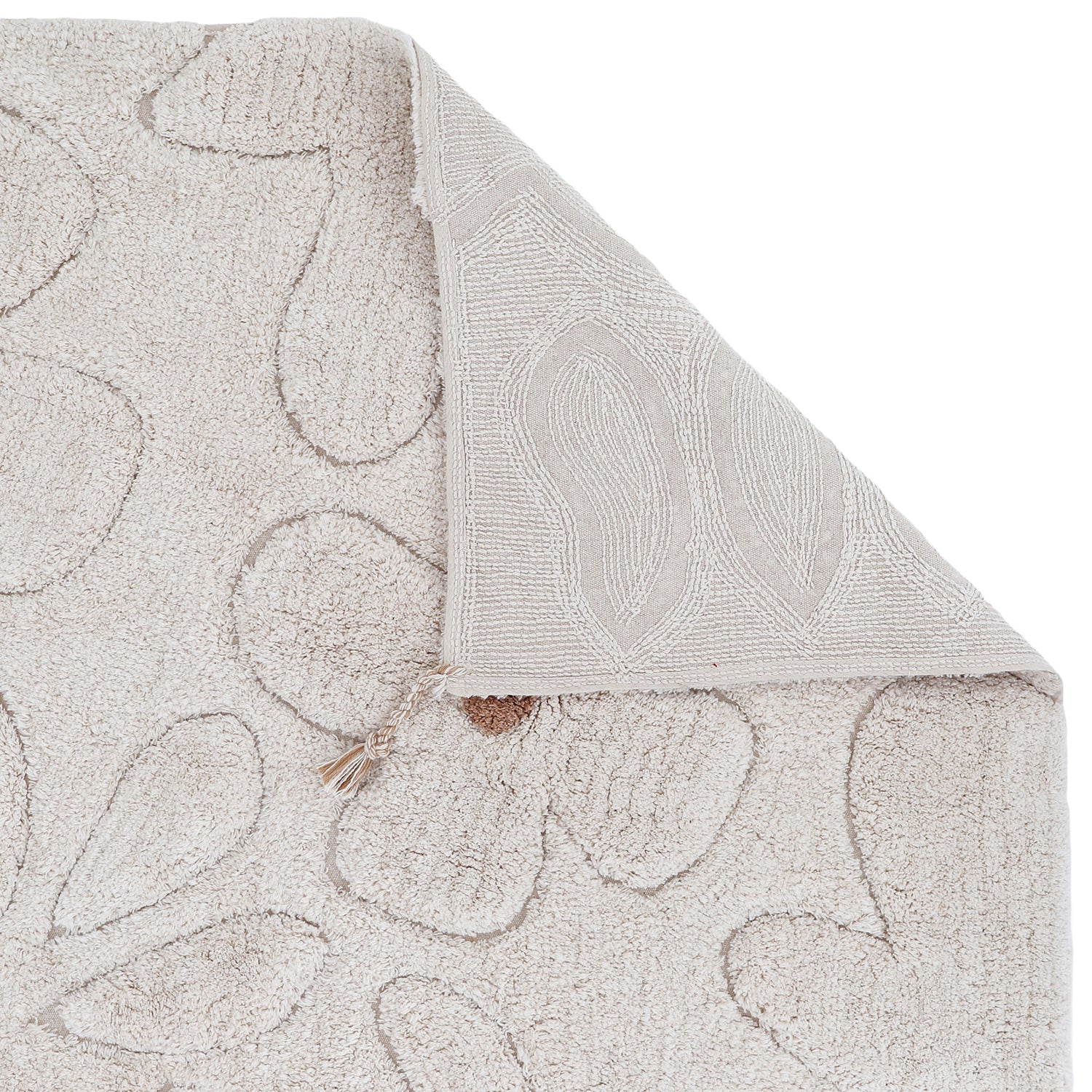 Nattiot Washable cotton Kid's bedroom rug with floral pattern - Gentle Flora - 120 x 180 cm