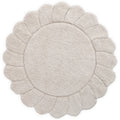 Nattiot Round Washable Cotton Kid's Bedroom Rug with "Petals" Finish - Gabrielle - D 110 cm