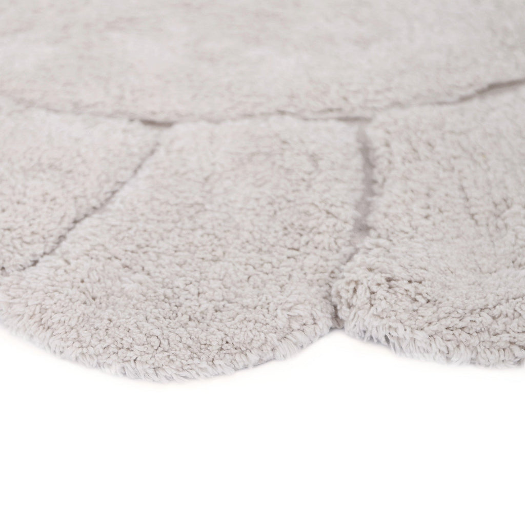 Nattiot Round Washable Cotton Kid's Bedroom Rug with "Petals" Finish - Gabrielle - D 110 cm