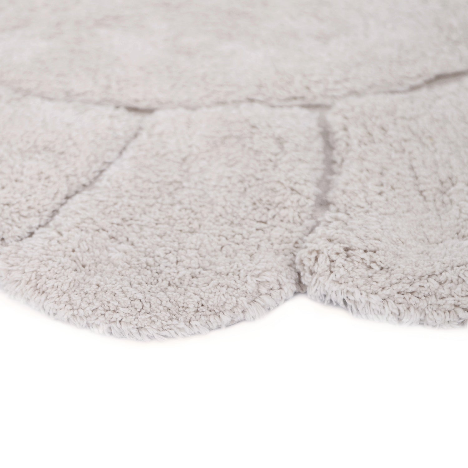 Nattiot Round Washable Cotton Kid's Bedroom Rug with "Petals" Finish - Gabrielle - D 110 cm