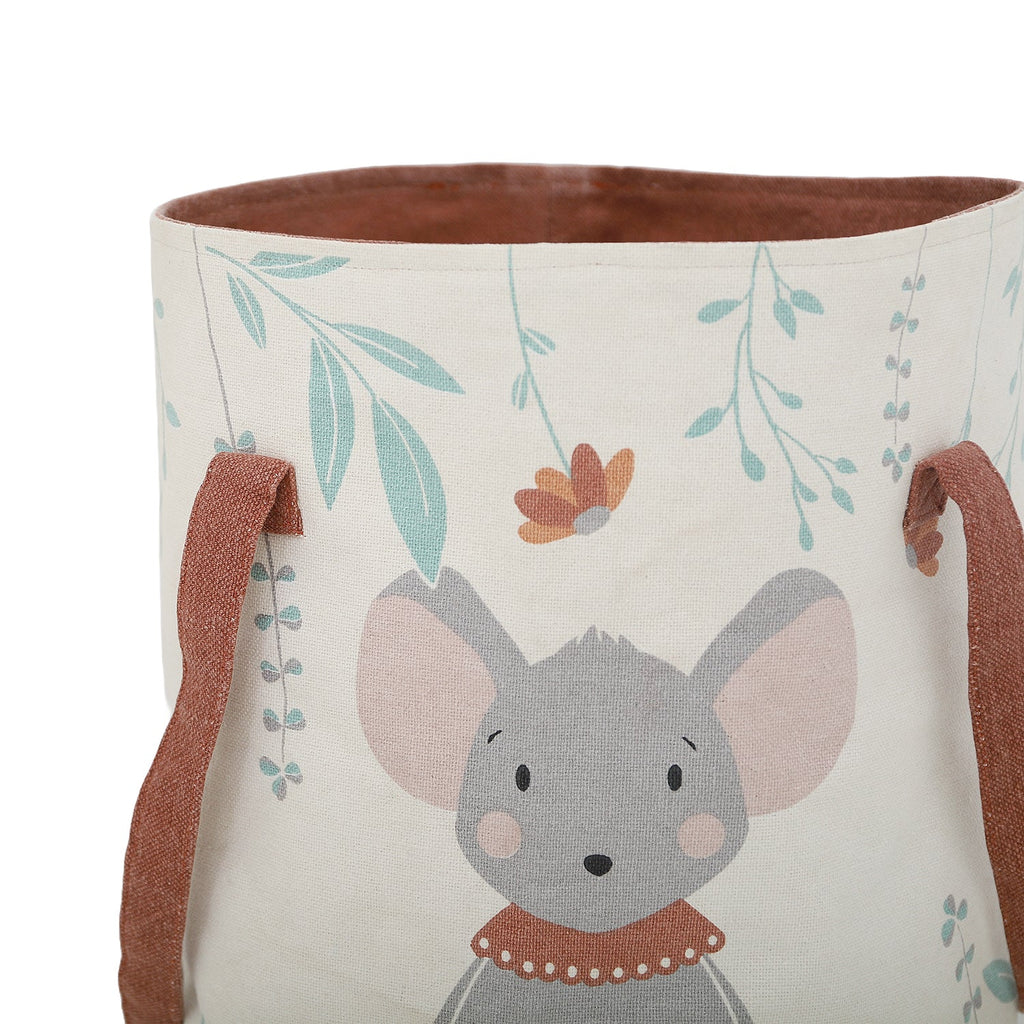 Nattiot Cotton storage basket for Kid's room - Poly - D 30 x H 40 cm