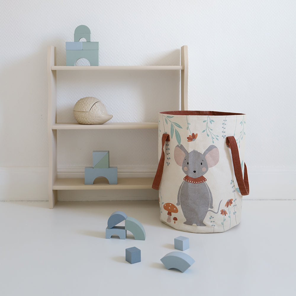 Nattiot Cotton storage basket for Kid's room - Poly - D 30 x H 40 cm