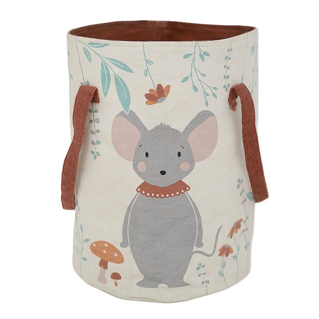 Nattiot Cotton storage basket for Kid's room - Poly - D 30 x H 40 cm