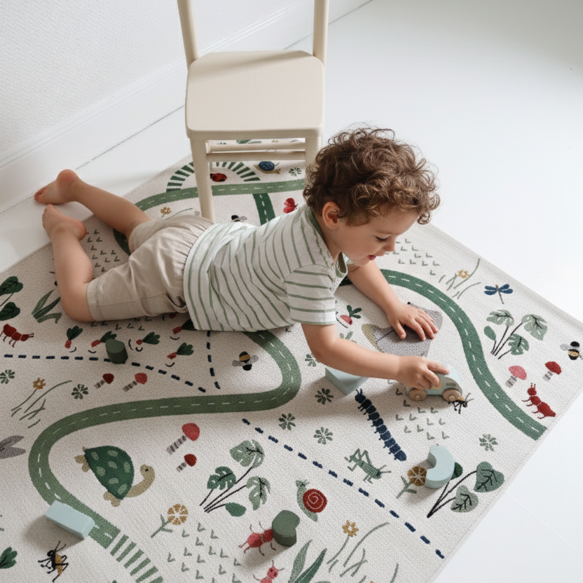 Tapis de jeu enfant indoor & outdoor GARDEN LIFE nattiot-shop