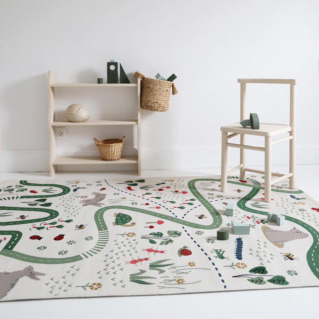 Nattiot Indoor & Outdoor Children's Play Mat - Garden Life - 123x 180 cm