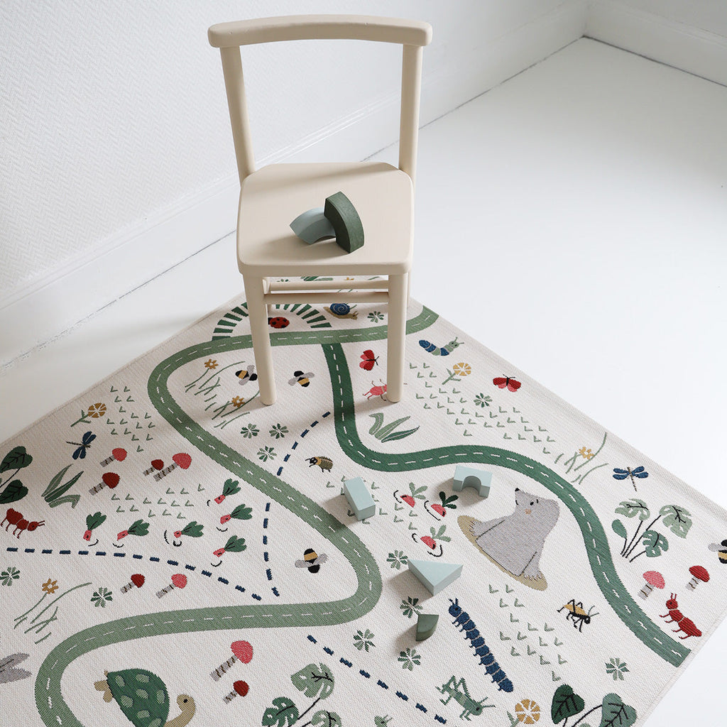 Nattiot Indoor & Outdoor Children's Play Mat - Garden Life - 123x 180 cm