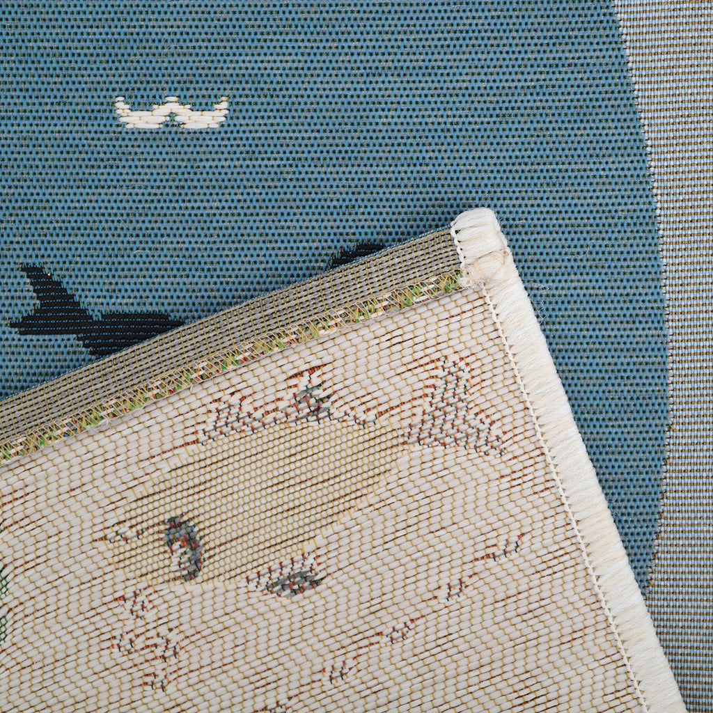 Nattiot Indoor & Outdoor Children's Play Mat - Deep Blue - 123 x 180 cm