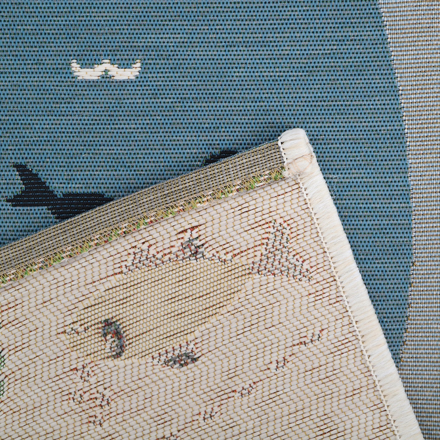 Nattiot Indoor & Outdoor Children's Play Mat - Deep Blue - 123 x 180 cm