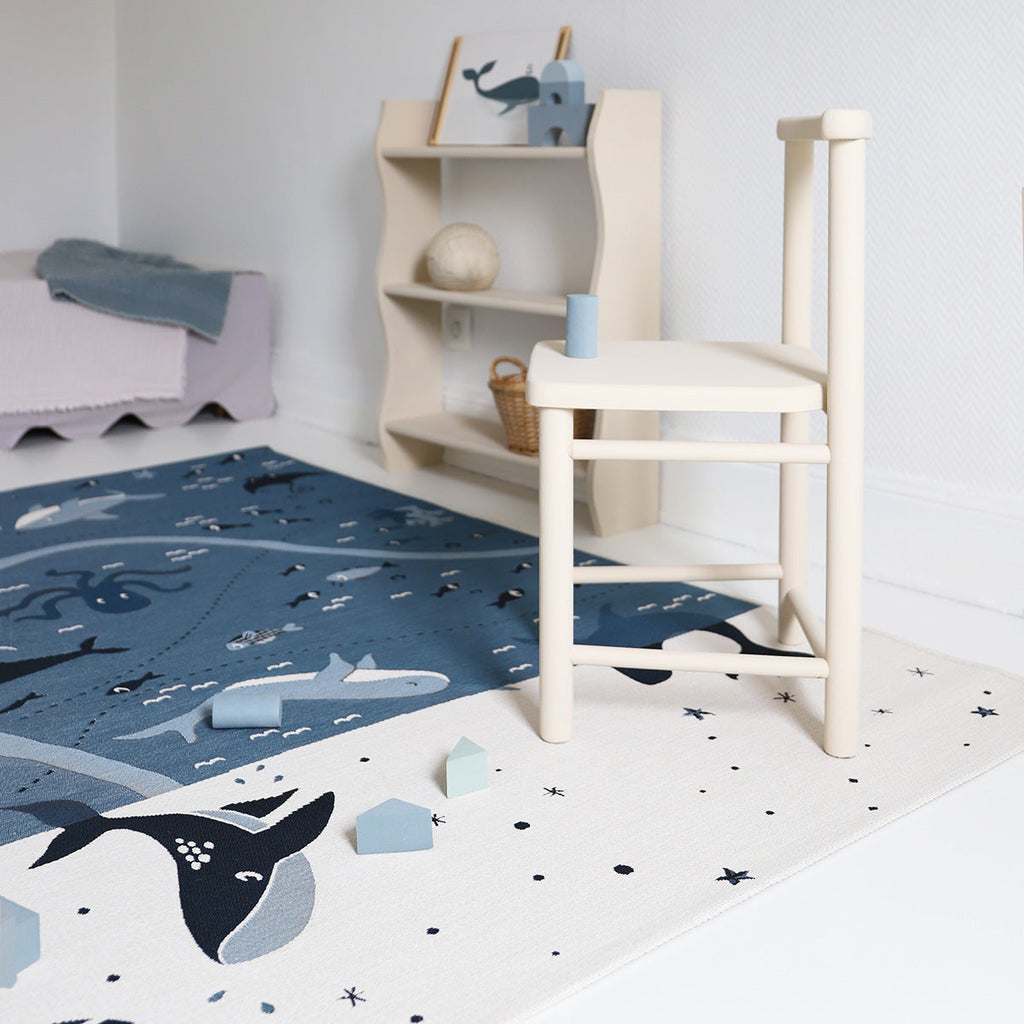 Nattiot Indoor & Outdoor Children's Play Mat - Deep Blue - 123 x 180 cm