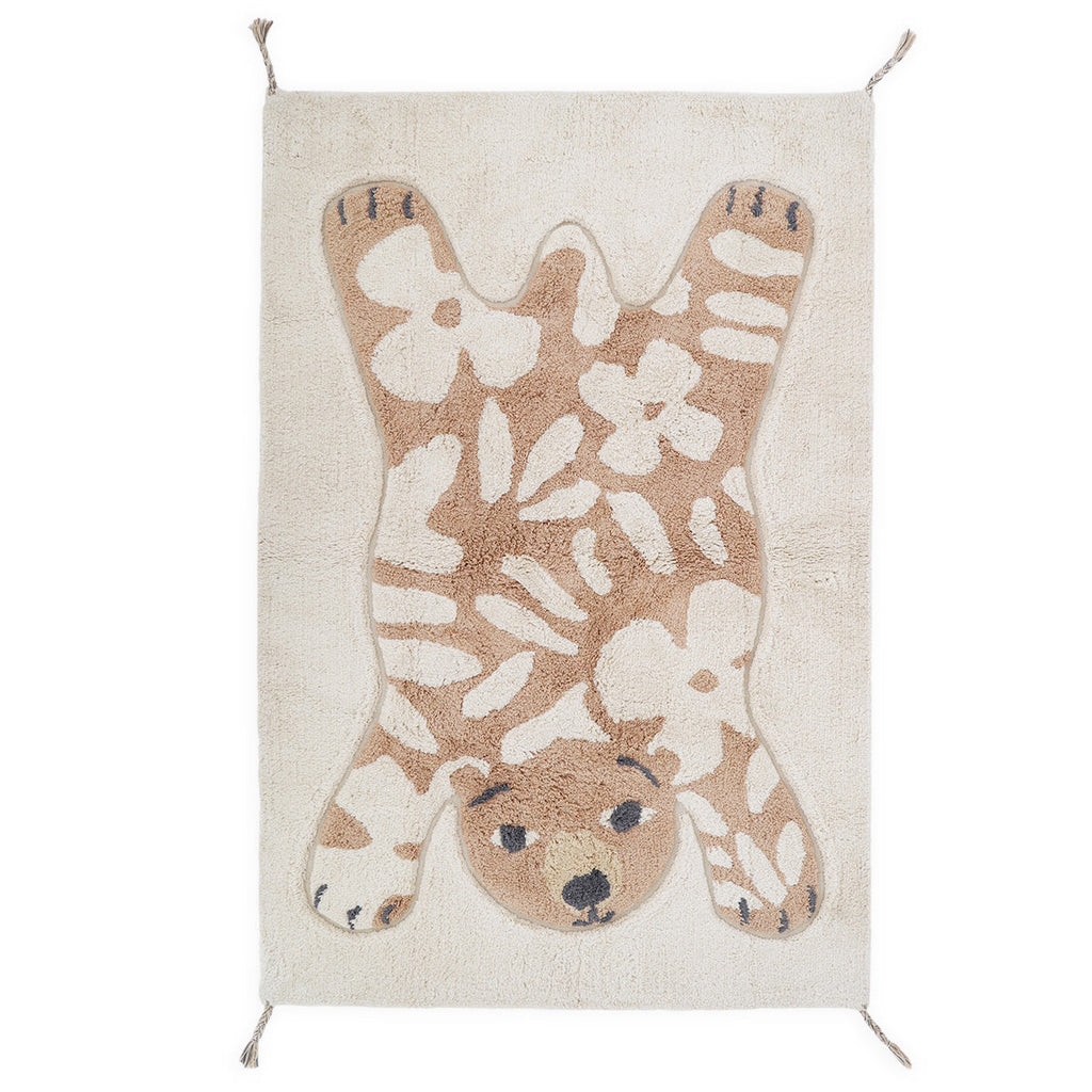 Tapis enfant coton lavable FLOWERBEAR 