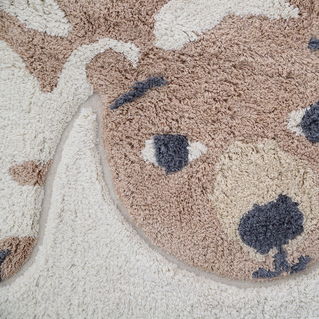 Tapis enfant coton lavable FLOWERBEAR 