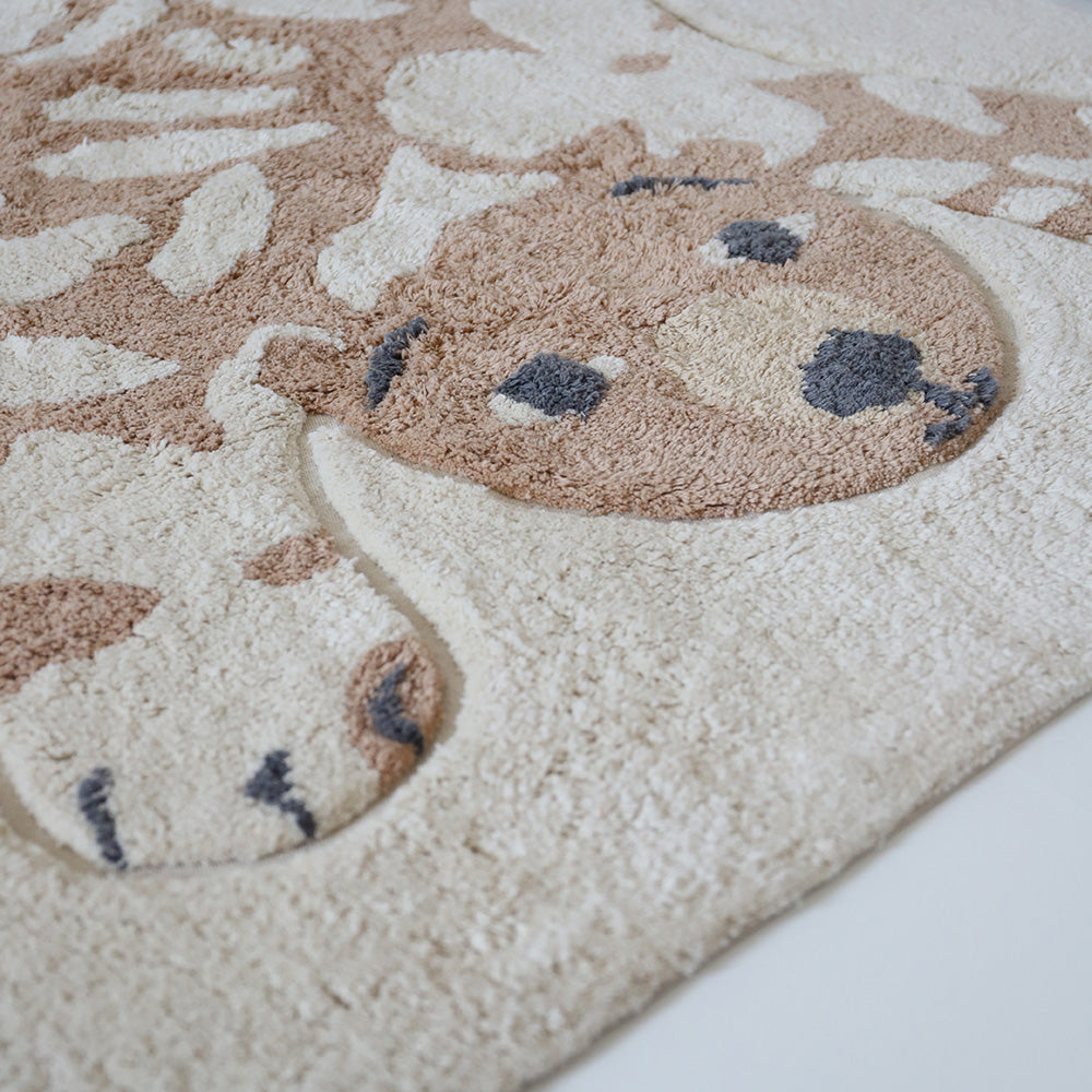 Tapis enfant coton lavable FLOWERBEAR 