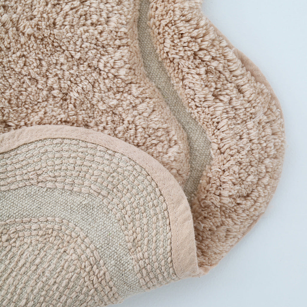 Tapis enfant coton lavable SWEET APRIL NUDE  