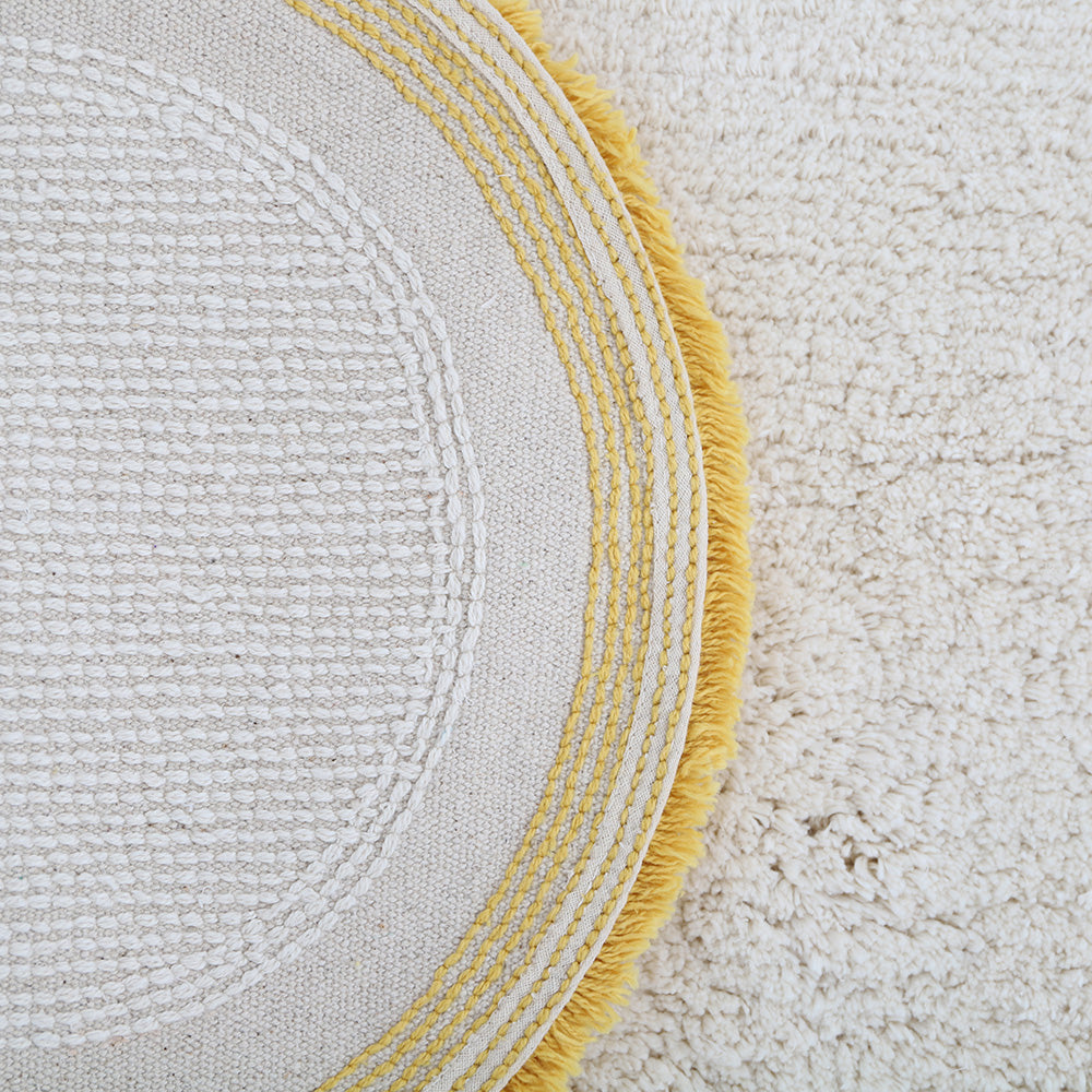 Tapis enfant nuage Little Nimbus Citrus nattiot-shop