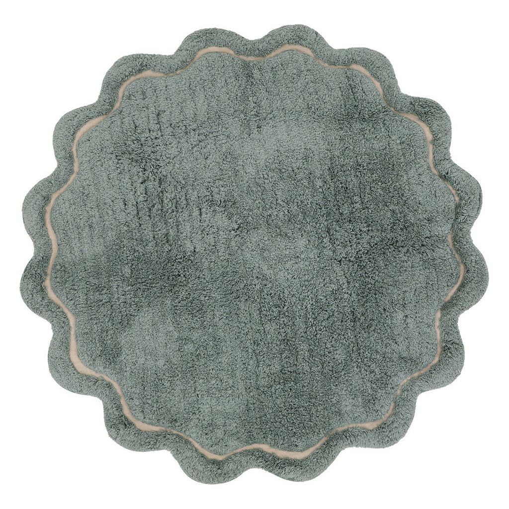Tapis enfant coton lavable SWEET APRIL AQUA nattiot-shop