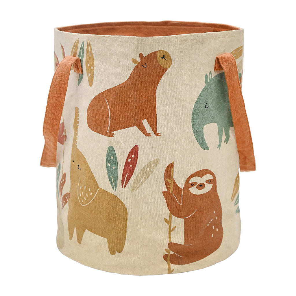 Nattiot storage basket for children's room Jungle Sunrise - D 30 x H 40 cm