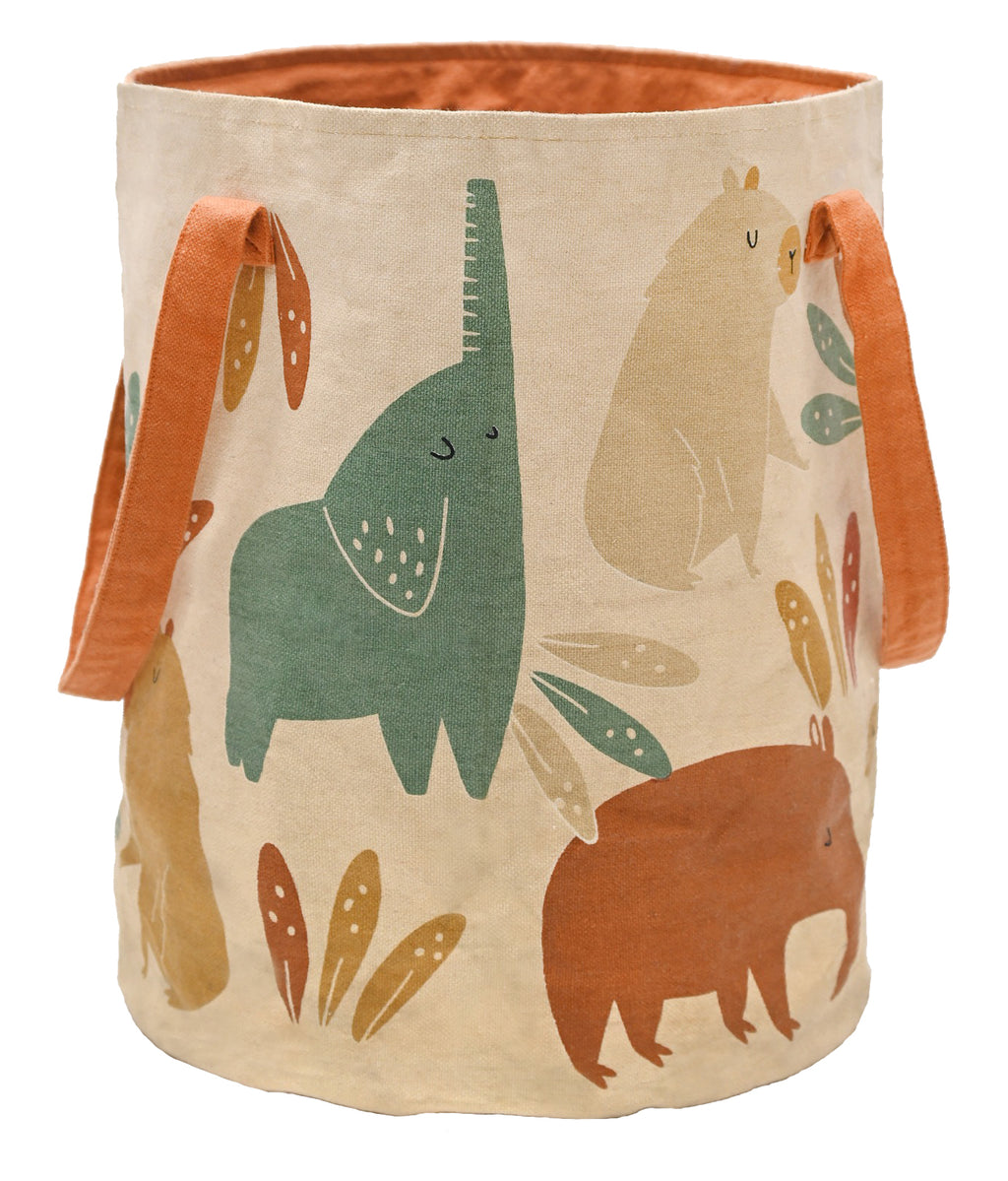 Nattiot storage basket for children's room Jungle Sunrise - D 30 x H 40 cm