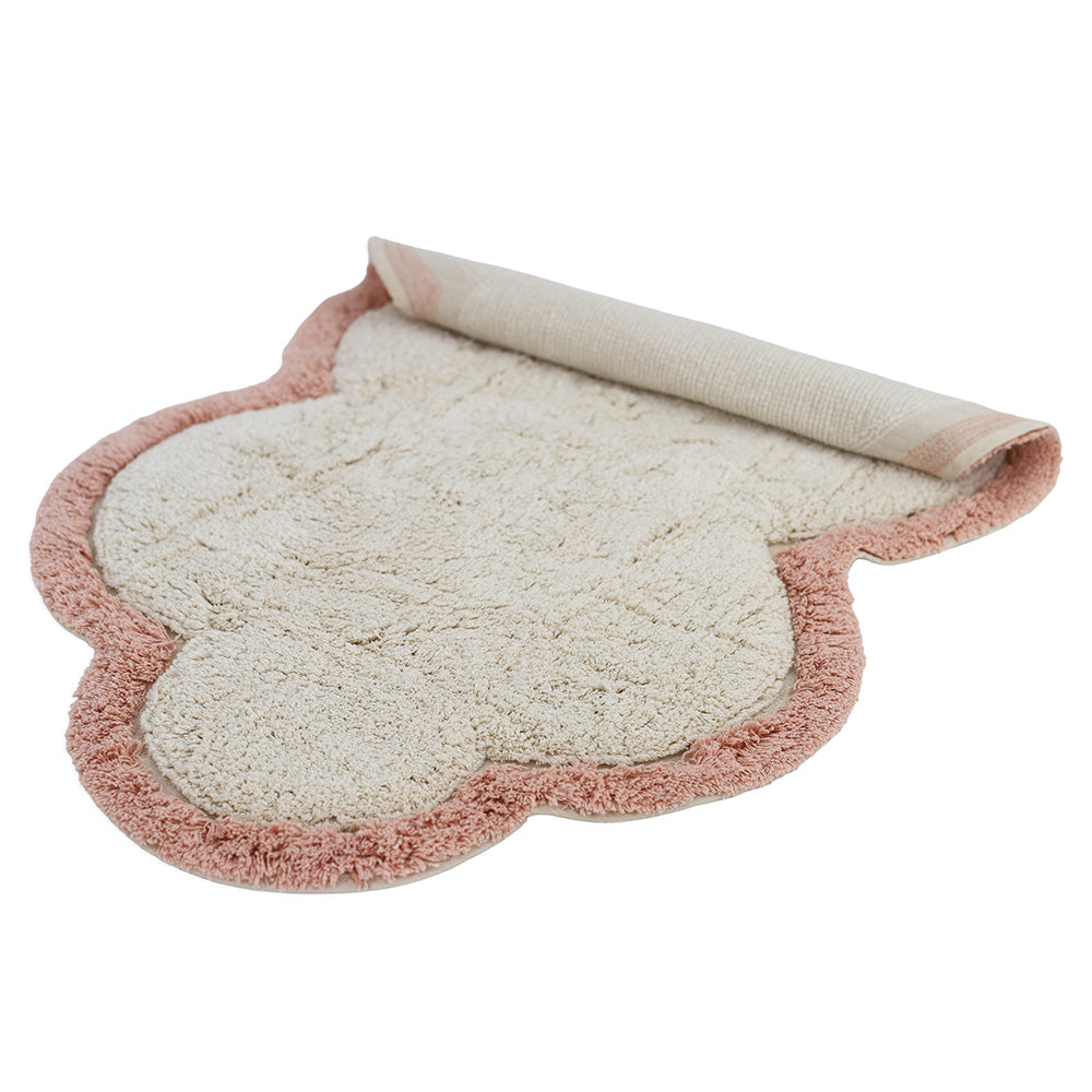 Nattiot Washable Cotton Kid's Rug Little Nimbus Blush - 70 x 110 cm